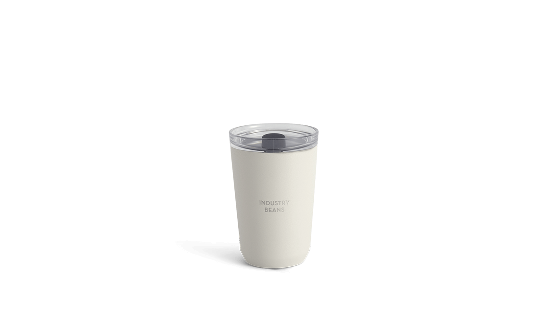 White kinto coffee tumbler 