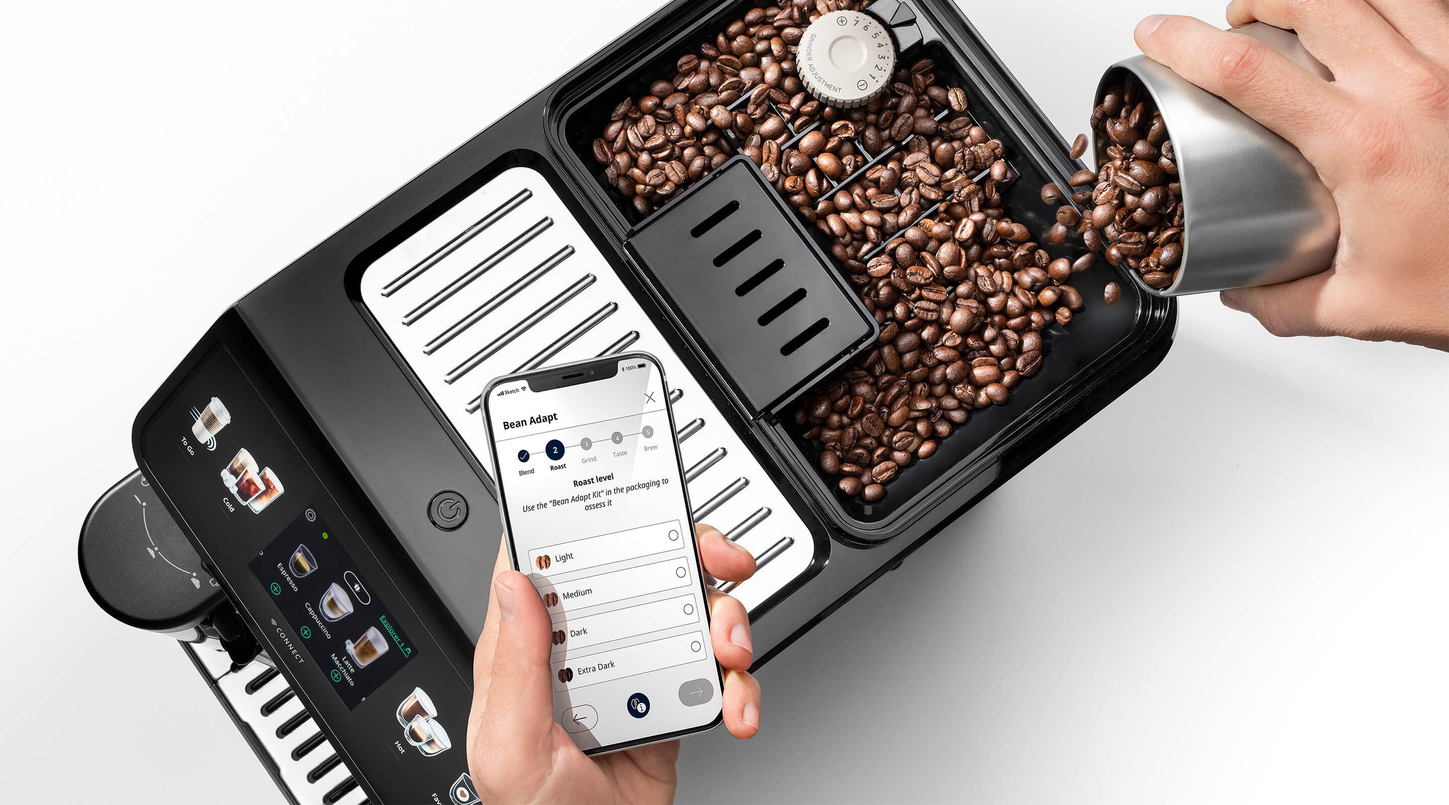 De'longhi Eletta Explore Automatic Coffee Machine with Cold Brew