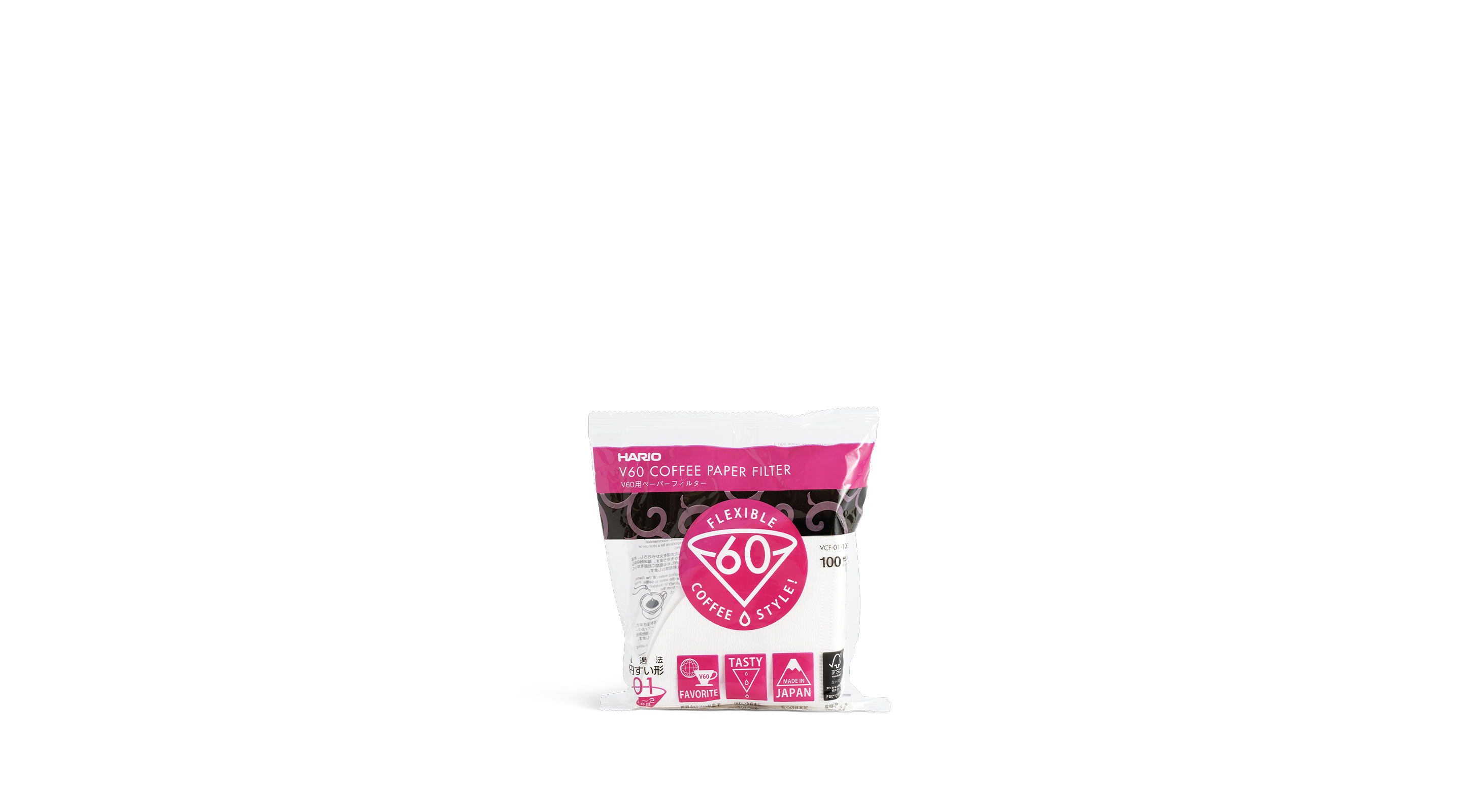 Hario 01 Filter Papers (100 pack)