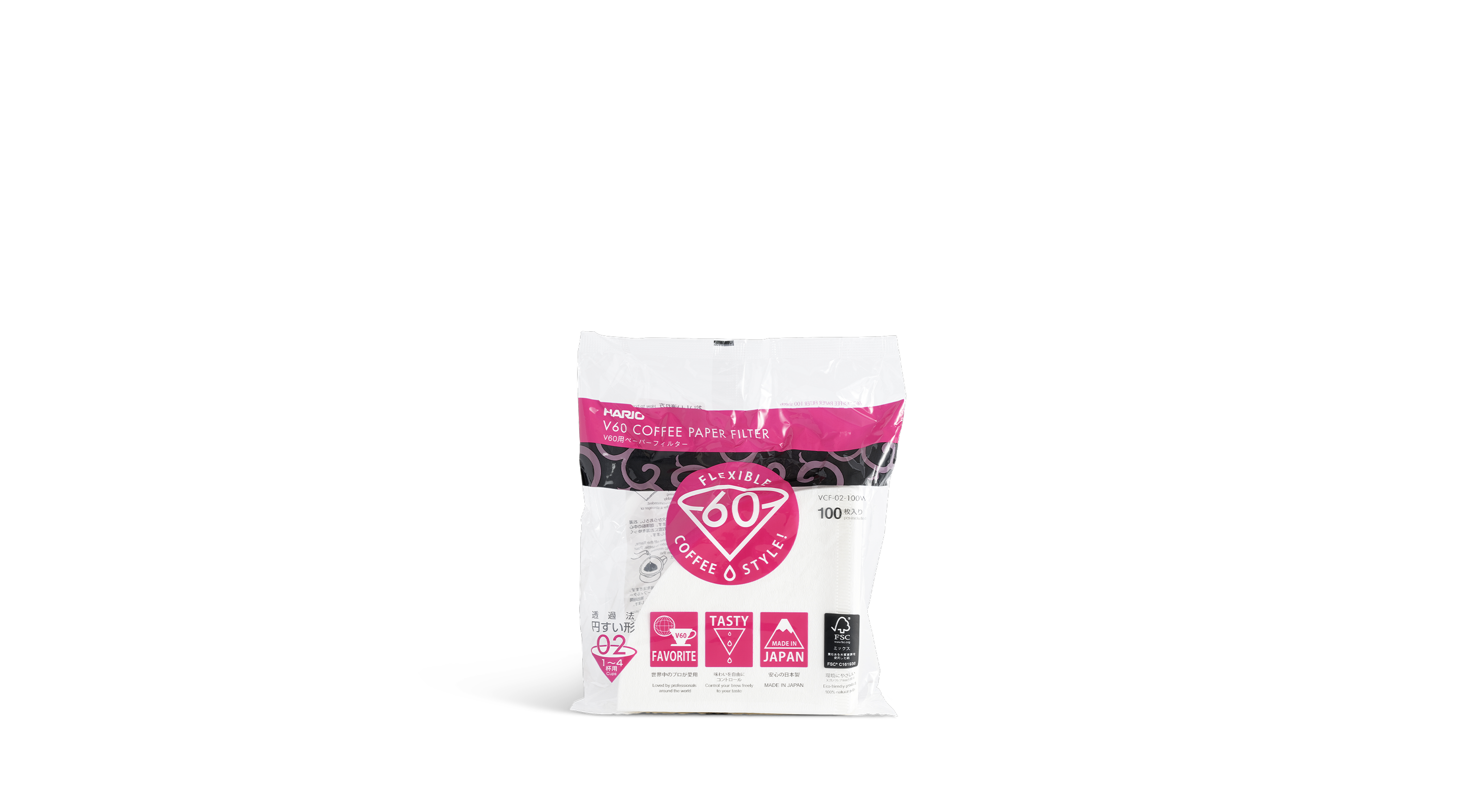 Hario 02 Filter Papers (100 pack)